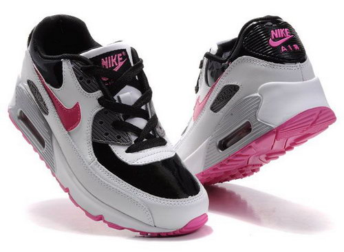 Nike Air Max 90 Womenss Shoes Wholesale Black White Red Greece